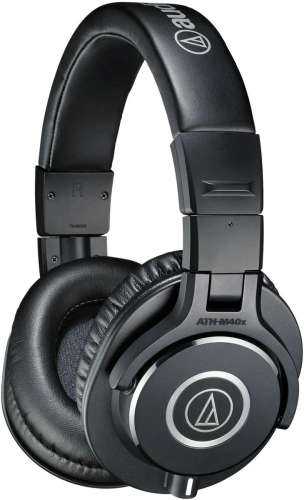Наушники AUDIO-TECHNICA ATH-M40X, 3.5 мм, мониторные, черный [15117006]